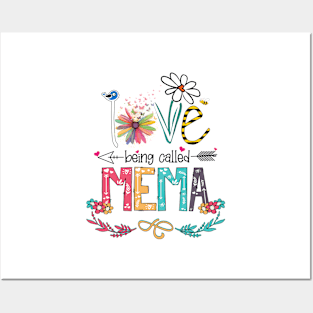 Love Being Called Mema Happy Mother's Day Posters and Art